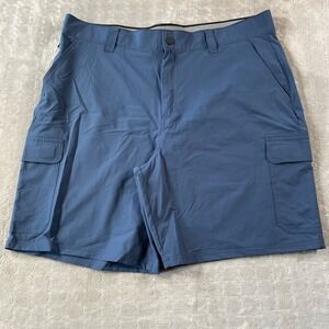 Orvis Cargo Shorts Mens Size 40 Blue Polyester Outdoor Fishing Camping Light‎